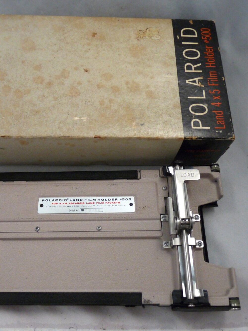 Vintage Polaroid Land 4 X 5 Film Holder #500 box